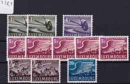 L-Luxembourg 1946.Poste Aérienne, Einzelwerte (B.2328.1) - Ongebruikt