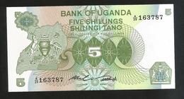 UGANDA - BANK Of UGANDA - 5 SHILLINGS - Oeganda