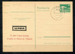 5465 - DDR - Ganzsache P84 Mit Priv. Zudruck - Tagesstempel Leipzig (Lipsia) - Cartes Postales Privées - Oblitérées