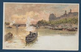 Luigi LOIR - Paris - La Seine - Les Tuileries - Loir