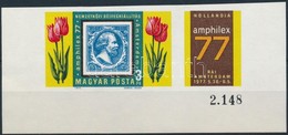 ** 1977 Amphilex ívsarki Vágott Bélyeg Szelvénnyel - Other & Unclassified