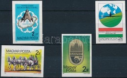 ** 1984 Békefesztivál, Motoros Műrepülő Világbajnokság, Fogathajtó Világbajnokság, OSZSZ Miniszteri értekezlet 4 Db Vágo - Sonstige & Ohne Zuordnung