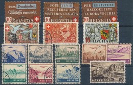 O Svájc 1941-1942 15 Db Bélyeg Stecklapon (Mi EUR 44,40) - Andere & Zonder Classificatie