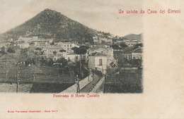 Saluto Da Cava Dei Tirreni  . Panorama Di Monte Castello.  Undivided Back.  Giustinlani - Cava De' Tirreni