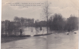 Pont Sur Yonne Inondation Du 21 Au 27 Janvier 1910 Hauteur Des Eaux 2 M Au Dessus Du Niveau Normal L'étang - Saint Clement