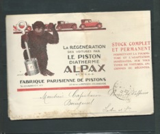 Mailing Complet Automobile  ,  Daté En 1925 , Piston Alpax , Courbevoie   ( 5 Scan )  - Bpho2801 - Cars