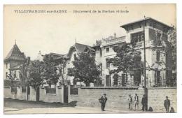 CPA ANIMEE VILLEFRANCHE SUR SAONE, ANIMATION BOULEVARD DE LA STATION VITICOLE, RHONE 69 - Villefranche-sur-Saone