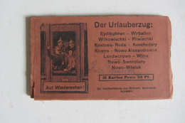 Rare Carnet De 11 Cartes Des Territoires à L'Est Sous Occupation Allemande 1914 1918 - Unclassified