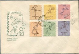 13.Yugoslavia 1952 Olympic Games Helsinki FDC Michel #698/703 C.v.150€ - Ete 1952: Helsinki