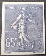 R1934/272 - TYPE SEMEUSE SUR FOND LIGNE - ESSAI DU 65c - BLEU-LILAS - TB QUALITE (*) - Altri & Non Classificati