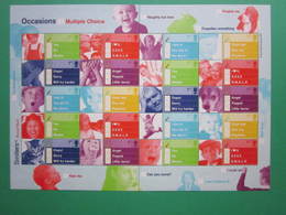 2003 ROYAL MAIL OCCASIONS 'TICK BOX' GENERIC SMILERS SHEET. #SS0014 - Timbres Personnalisés