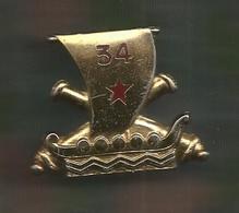 Insigne Drago Paris G 1100 , 34 E Régiment D'ARTILLERIE , 2 Scans , Frais Fr 2.55 E - Army