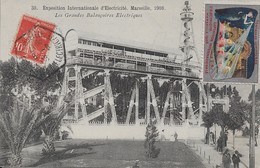 Les Grandes Balançoires électriques Carte En Bon état Avec Timbre De L'expo - Exposition D'Electricité Et Autres