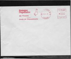 Thème Oiseaux - France Oblitération - Enveloppe - Mechanical Postmarks (Advertisement)