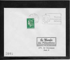 Thème Oiseaux - France Oblitération - Enveloppe - Mechanical Postmarks (Advertisement)