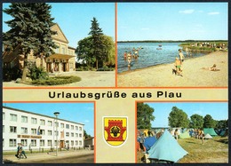 D0901 - TOP Plau Filmtheater  Kino Jugendherberge Walter Husemann Campingplatz - Bild Und Heimat Reichenbach - Plau