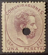 SPAIN 1872/73 - Canceled - Sc# 187 - 1Pta - Used Stamps