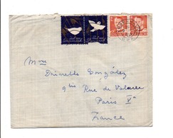 DANEMARK AFFRANCHISSEMENT COMPOSE SUR LETTRE POUR LA FRANCE 1955 - Franking Machines (EMA)