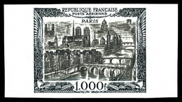 ** N°29a, 1000F Paris NON DENTELE, Tirage 200ex, Bdf Latéraux, SUP (certificat)  Qualité: **  Cote: 700 Euros - 1927-1959 Neufs