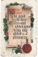 Carte Postale Ancienne De Voeux/Time Be Good To Thee/Raphael TUCK/Montréal/1911      CFA35 - Neujahr