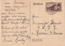 SARRE 1934   ENTIER POSTAL/GANZSACHE/POSTAL STATIONERY CARTE DE UREXWEILER   MI P30F - Postal Stationery