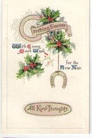 Carte Postale Ancienne De Voeux  Greetings Sincere For Thr New Year/Canada / Montréal /1917      CVE175 - New Year