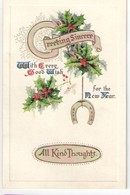 Carte Postale Ancienne De Voeux  Greetings Sincere For Thr New Year/Canada / Montréal /1917      CVE175 - Neujahr