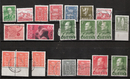 Norway Small Lot 21 Stamps Most Definities From The 60-ies, Used - Collezioni
