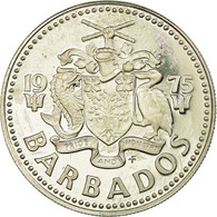 Monnaie, Barbados, 25 Cents, 1975, Franklin Mint, SUP, Copper-nickel, KM:13 - Barbados (Barbuda)