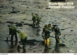 PORTSALL   MARÉE NOIRE 16 Mars  1978.   TBE - Ploudalmézeau