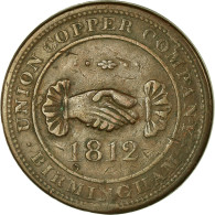 Monnaie, Grande-Bretagne, Warwickshire, Birmingham & Risca, Penny Token, 1812 - Andere & Zonder Classificatie