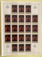 USSR Russia 1983 Sheet German Paintings In Hermitage Museum Art Painting Jurgens Ovens People Stamps MNH - Full Sheets