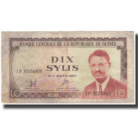 Billet, Guinea, 10 Sylis, 1971, 1960-03-01, KM:16, SUP - Guinée