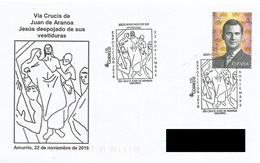 SPAIN. POSTMARK VIA CRUCIS JUAN DE ARANOA "JESUS REMOVED OF HIS DRESSES". AMURRIO. 2016 - Altri & Non Classificati