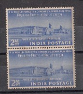 INDIA,  1954,  World Forestry Congress,  Pair, MNH, (**) - Neufs