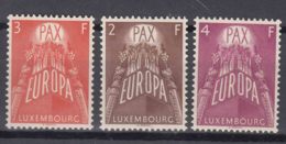 Luxembourg 1957 Europa CEPT PAX Mi#572-574 Mint Hinged - Nuevos