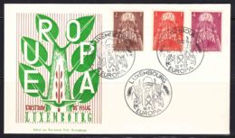 Luxembourg 1957 Europa CEPT PAX Mi#572-574 FDC-first Day Cover - Nuevos