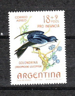 Argentina  -  1964. Rondine. Swallow. MNH - Sparrows