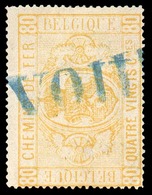 CP N°5- 80 Cent. Orange Obl. Annulation Griffe Bleue De YVOIR - 14901 - Nord Belge