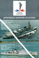 Marine Nationale -  Principaux Matériels En Service 1982 (bateaux Et Avions) - Boten