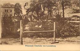 Pays Div- Luxembourg - Luxemburg -ref V644- Prinzessin Charlotte Von Luxemburg - Cheval -equitation  - - Grand-Ducal Family