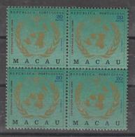 MACAU CE AFINSA 432  - QUADRA NOVA - Airmail