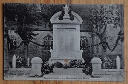 39 : Orgelet - Le Monument Aux Morts - Déchirure Bord Gauche - (n°16729) - Orgelet