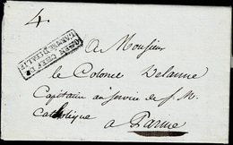 1803. CUARTEL GENERAL MILÁN A PARMA. EXTENSA CARTA. ARMÉE D'ITALIE. GENERAL CHARPENTIER. PRECIOSA. - Army Postmarks (before 1900)