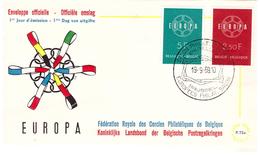 Fdc  EUROPA  (1959); No Viaggiata - 1951-1960
