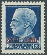 1941 ISOLE JONIE EFFIGIE 1,25 LIRE MNH ** - RB37-2 - Îles Ioniennes