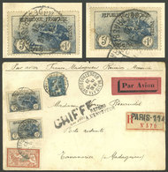 FRANCE: 15/OC/1929 Paris - Madagascar, First Flight, Registered Cover With Good Postage Of 13.50Fr. Including 2 Examples - Sonstige & Ohne Zuordnung