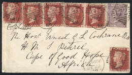 GREAT BRITAIN: 23/JUL/1868 Derry - South Africa: Cover Sent To "Captain The Honr. Ernest G L Cochrane, HMS Petrel, Cape  - Sonstige & Ohne Zuordnung