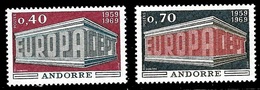 (012) Andorra / Andorre  Europa Cept 1969 / Temple / Tempel  ** / Mnh  Michel 214-215 - Other & Unclassified