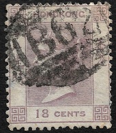 1862 HONG KONG - 18c VICTORIA - SG.4 USED - Oblitérés